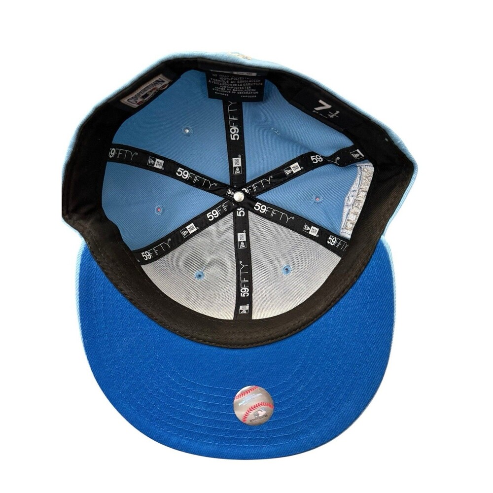 New Era LA Dodgers 59FIFTY Rhinestone World Series 2020 Hat 7 1/4 Blue - Picture 7 of 8